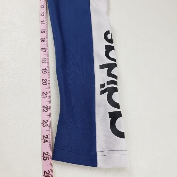 Adidas Womens Designed To Move Leggings Blue Womens Small Color Block Climalite - Picture 11 of 12